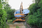 Lkw auf Abwegen im Kyffh&auml;userkreis (Foto: S. Dietzel)