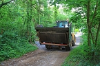 Lkw auf Abwegen im Kyffh&auml;userkreis (Foto: S. Dietzel)