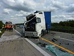 Unfall auf der A 38 (Foto: Polizei/nnz)