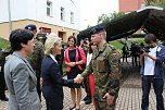Gespr&auml;che mit der Verteidigungsministerin (Foto: Karl-Heinz Herrmann)