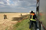 Stoppelfeldbrand rasch unter Kontrolle (Foto: FFW Wasserthaleben)