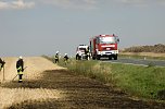 Stoppelfeldbrand rasch unter Kontrolle (Foto: FFW Wasserthaleben)