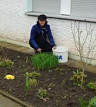 Trotz Regens Rekordbeteiligung beim 2. Etzlebener Fr&uuml;hjahresputz (Foto: Peter Ke&szlig;ler)