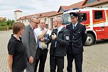 Übergabe einer Wärmebildkamera an die Feuerwehr Sondershausen (Foto: Stadtwerke Sondershausen) Übergabe einer Wärmebildkamera an die Feuerwehr Sondershausen (Foto: Stadtwerke Sondershausen)