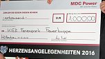 MCD Power mit Spende (Foto: Karl-Heinz Herrmann) MCD Power mit Spende (Foto: Karl-Heinz Herrmann)