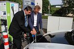 E-Mobilit&auml;t in Sondershausen - Schnell mal Strom tanken? (Foto: Karl-Heinz Herrmann)
