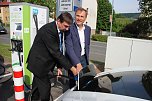 E-Mobilit&auml;t in Sondershausen - Schnell mal Strom tanken? (Foto: Karl-Heinz Herrmann)