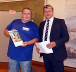 F&ouml;rdermittelbescheide wurden &uuml;bergeben (Foto: Stadt Bad Frankenhausen)