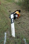 Motorradunfall auf der L1033 (Foto: Silvio Dietzel)