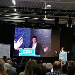 Redefeuerwerk mit Friedrich Merz und Mike Mohring in Nordhausen (Foto: Stefan Schard)
