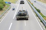 Panzer verlegt - Stau auf Autobahn (Foto: Silvio Dietzel)