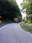 Folgenschwerer Motorradunfall im Kyffh&auml;user (Foto: Feuerwehr Bad Frankenhausen/SD)