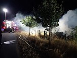 Brand im Agrarbetrieb in Gorsleben (Foto:  Feuerwehr Heldrungen/Silvio Dietzel)