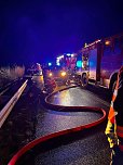 Brand auf der Autobahn (Foto: Feuerwehr Heldrungen/Silvio Dietzel) Brand auf der Autobahn (Foto: Feuerwehr Heldrungen/Silvio Dietzel)