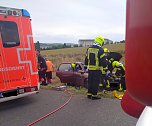 Drei junge M&auml;nner bei Unfall leicht verletzt (Foto: Feuerwehr Bad Frankenhausen/Silvio Dietzel)
