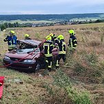 Drei junge M&auml;nner bei Unfall leicht verletzt (Foto: Feuerwehr Bad Frankenhausen/Silvio Dietzel)