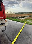 Schäden der Unwetter gestern und heute Morgen (Foto: Feuerwehr) Schäden der Unwetter gestern und heute Morgen (Foto: Feuerwehr)
