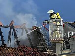 Feuer heute Morgen in Bebra (Foto: S.Dietzel)