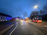 Feuer heute Morgen in Bebra (Foto: S.Dietzel)