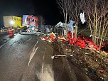 Schwerer Unfall auf der A38 bei Wallhausen (Foto: S. Dietzel)