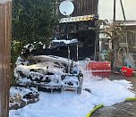 Ausgebranntes Auto in Gorsleben (Foto: S. Dietzel)