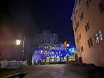 Lichterglanz im Sondersh&auml;user Schlosshof (Foto: Janine Skara)