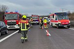 Autobahnunfall heute Vormittag (Foto: Feuerwehr Heringen/Silvio Dietzel)