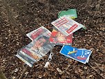 Wahlplakate in Sondershausen verklappt (Foto: S. Dietzel)