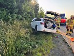 Unfall auf der A38 (Foto: Feuerwehr/S.Dietzel)