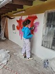 Graffitiprojekt im JuST in Sondershausen (Foto: Kreisjugendring Kyffhäuserkreis) Graffitiprojekt im JuST in Sondershausen (Foto: Kreisjugendring Kyffhäuserkreis)