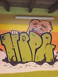 Graffitiprojekt im JuST in Sondershausen (Foto: Kreisjugendring Kyffhäuserkreis) Graffitiprojekt im JuST in Sondershausen (Foto: Kreisjugendring Kyffhäuserkreis)