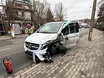 Unfall in Sondershausen.  (Foto: Silvio Dietzel)
