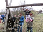 Die M&auml;dchen und Jungen der Kindervilla waren am Wochenende in der Naturparkstation unterwegs.. (Foto: Katrin Milde)
