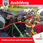 Die Wehrleute aus dem Kyffh&auml;userkreis absolvierten ihre Ausbildung erfolgreich. (Foto: Silvio Dietzel)