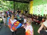 Das Stra&szlig;enfest der Kindervilla in Bad Frankenhausen wurde zum Wiesenfest (Foto: Katrin Milde)