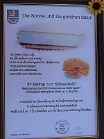 Bild: Einweihung Solaranlage