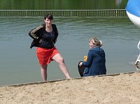 Spaß beim Anbaden Bild: Spaß beim Anbaden