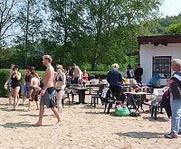 Spaß beim Anbaden Bild: Spaß beim Anbaden