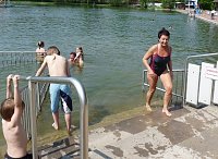Spaß beim Anbaden Bild: Spaß beim Anbaden