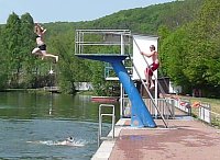 Spaß beim Anbaden Bild: Spaß beim Anbaden