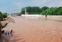 Überflutet und gesperrt Bild: Überflutet und gesperrt