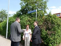 Bild: Einweihung der Knappschaftsstra&szlig;e