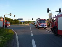 Bild: Umgekippter Lkw blockierte B4