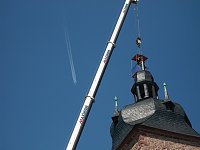 Turmknopföffnung Kirche Bendeleben Bild: Turmknopföffnung Kirche Bendeleben