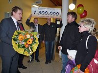 Bild: Der 1.500.000. Besucher