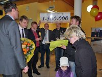 Bild: Der 1.500.000. Besucher