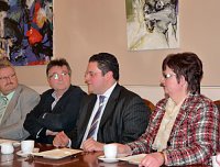 Bild: Mit Unternehmern getroffen