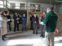Entstehendes Bürgerzentrum besucht Bild: Entstehendes Bürgerzentrum besucht
