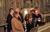 Bild: Pressegespr&auml;ch und Spende Unterkirche
