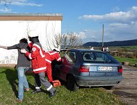 Mit Blaulicht durch Berka Bild: Mit Blaulicht durch Berka